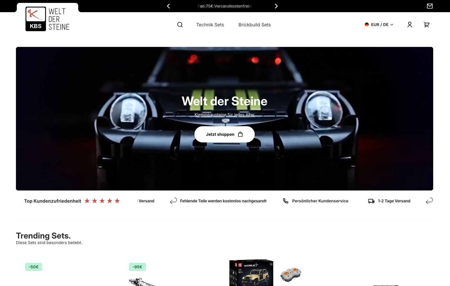 kbs - welt der steine Shopify store build