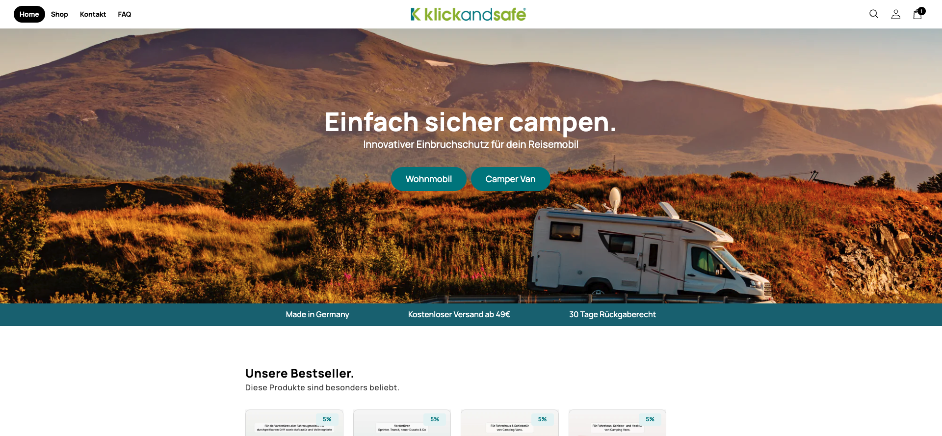 klickandsafe Shopify CRO optimization